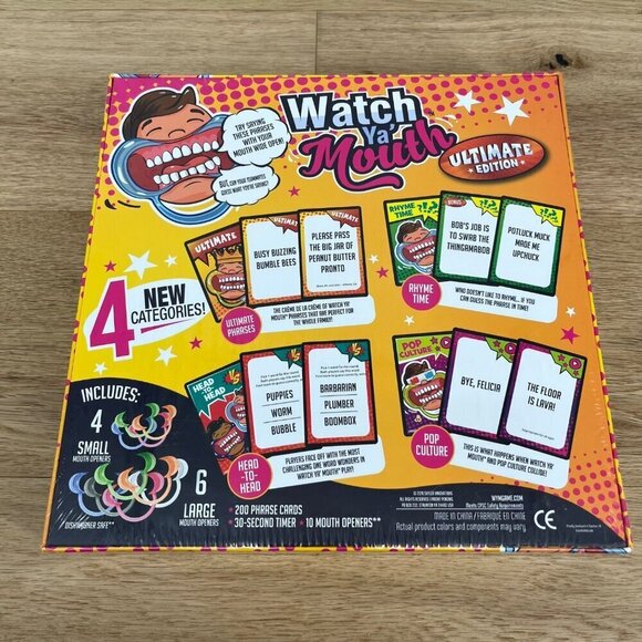 Watch Ya Mouth Ultimate Edition Family Friends Game Silly Funny Party NEW SEALED - Picture 5 of 12